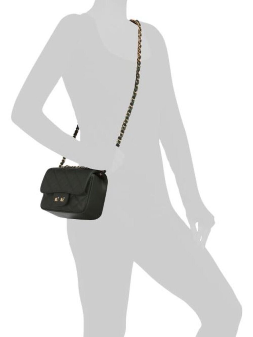 PERSAMAN NEW YORK Made In Italy Leather Quilted Crossbody - Picture 5 of 5